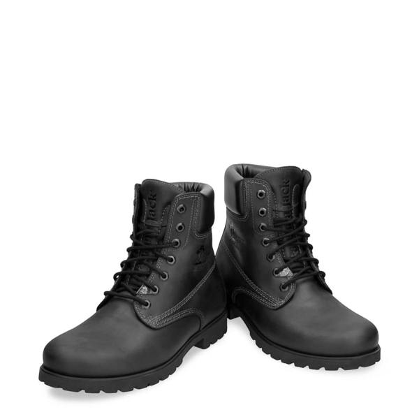 Panama Jack 03 C3 - Men's Black Leather Waterproof Ankle Boots