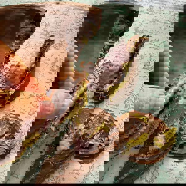 CHOC ON CHOC Giant Pistachio and Candyfloss Easter Egg Half