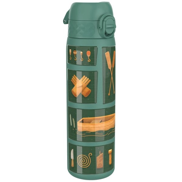 ION8 Leak Proof Slim Thermal Water Bottle, Insulated Steel, Fishing, 500ml (17oz)