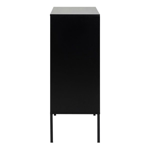 Furniture To Go Seaford 4 Door Sideboard in Black & Oak