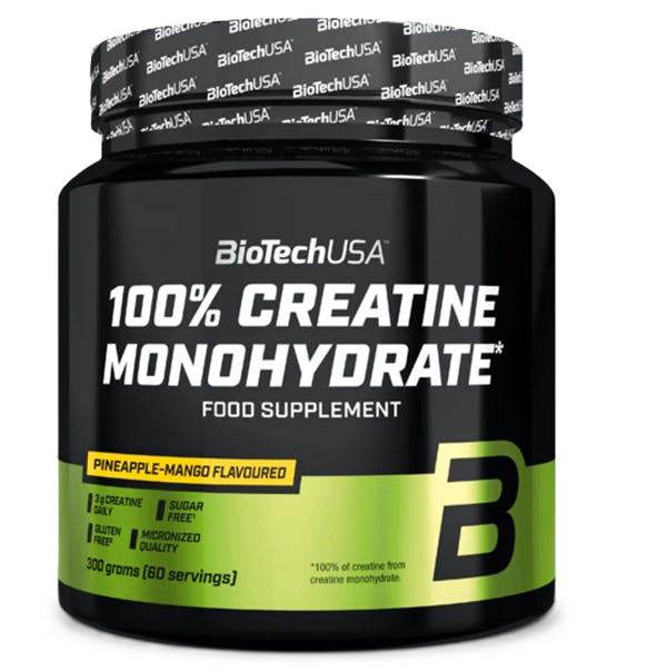 BioTechUSA 100% Creatine Monohydrate, Pineapple-Mango - 300g