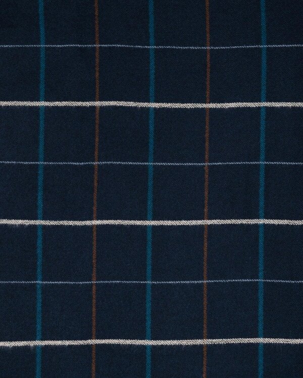 Steel & Jelly Kilsby – Navy Multi Colour Check Scarf