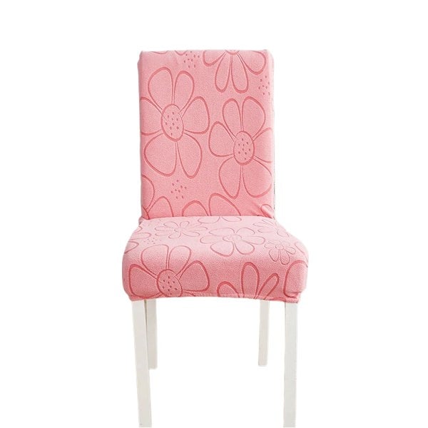 Anyseat Chair Cover Pink Floral Design with Anti-Dirt and Elastic Material for Dining Room Kitchen Wedding Hotel Banquet Restaurant