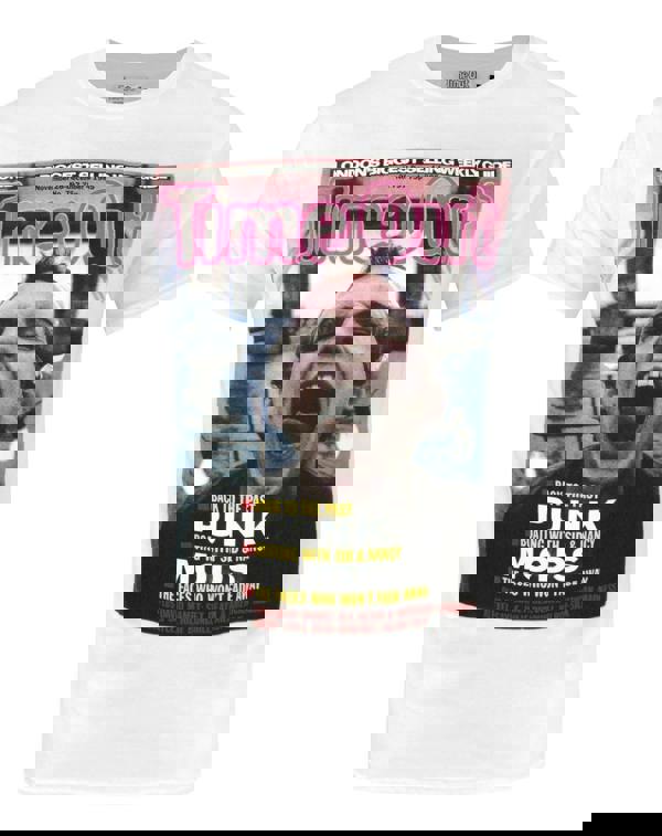 Time Out Mens White Magazine Cover Short Sleeved T-Shirt