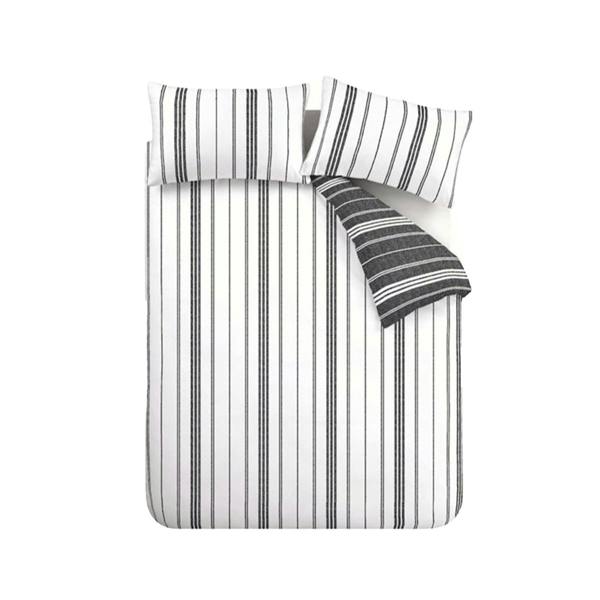 Harbour Stripe Black Duvet Cover Set
