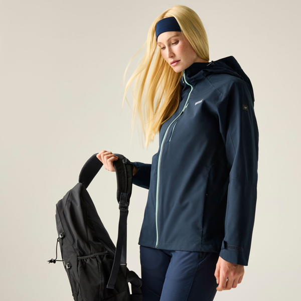 Regatta Women's Birchdale II Waterproof Jacket - Navy Blue / Icy Morn