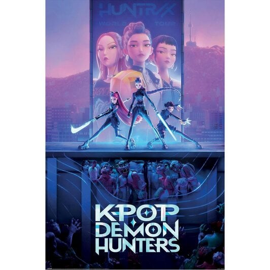 K-Pop Demon Hunters Key Art Maxi Print - Multicoloured