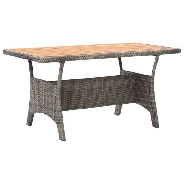 Berkfield Garden Table Grey 120x70x66 cm Solid Acacia Wood