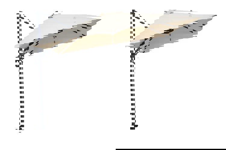 Garden Impressions Hawaii 300cm x 300cm Square Cantilever Parasol with 90kg Moveable Granite Base