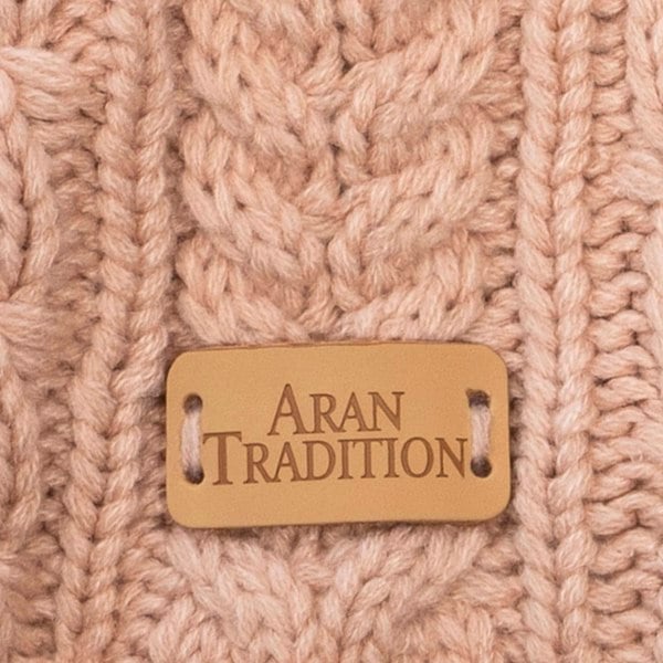 Aran Cable Button Wrap Scarf 