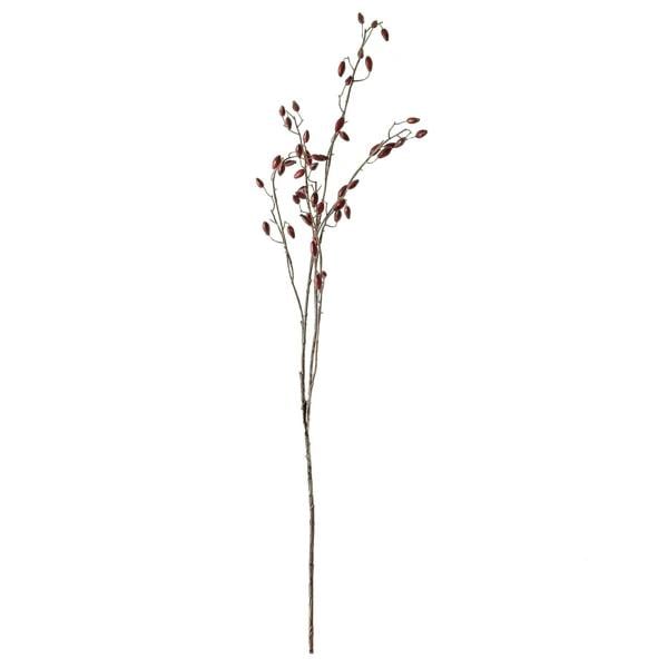Wyld Haus Set of 3 Artificial Flowers Burgundy Rosehip Stems