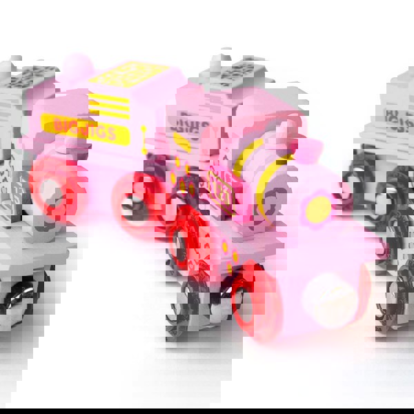 Bigjigs Rail Pink 123 Engine