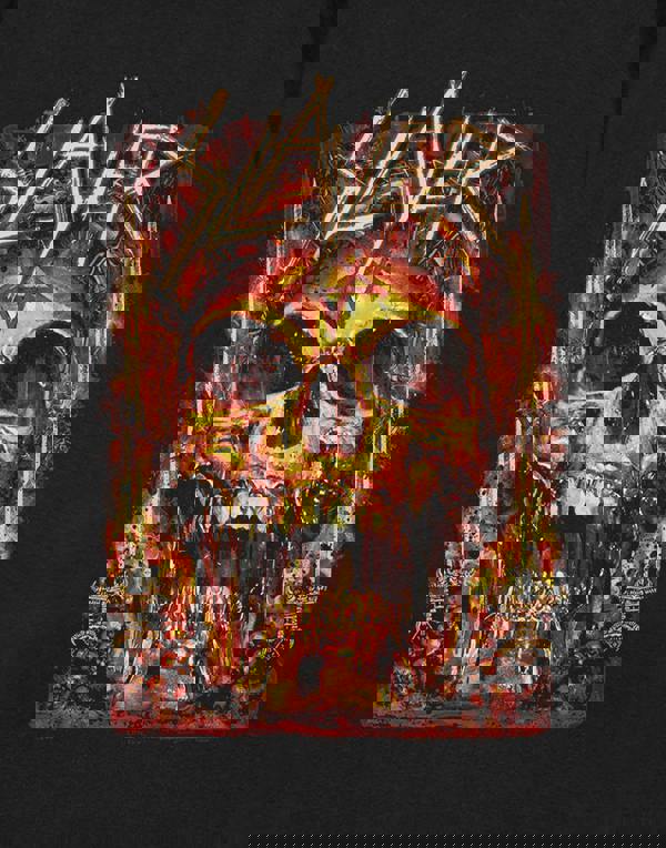 Slayer Mens Black Skull Short Sleeved T-Shirt