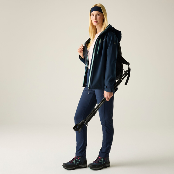 Regatta Women's Birchdale II Waterproof Jacket - Navy Blue / Icy Morn