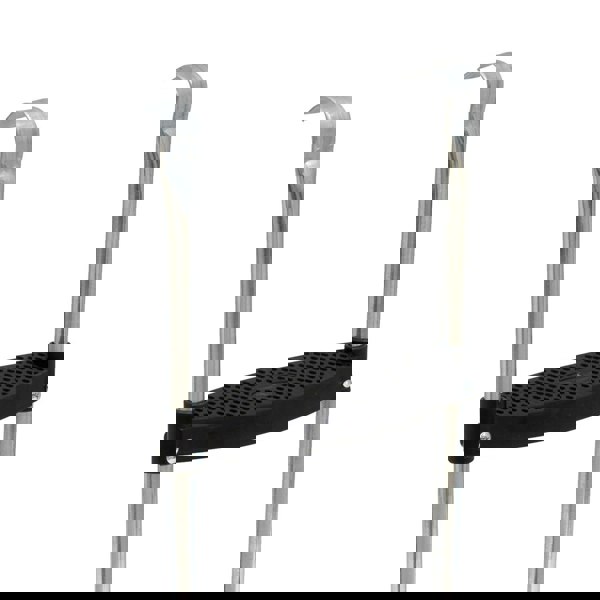 76cm Height 2 Tread Trampoline Ladder Steps - Frame Hanging Wide Grip Step 100KG - LoopsDirect