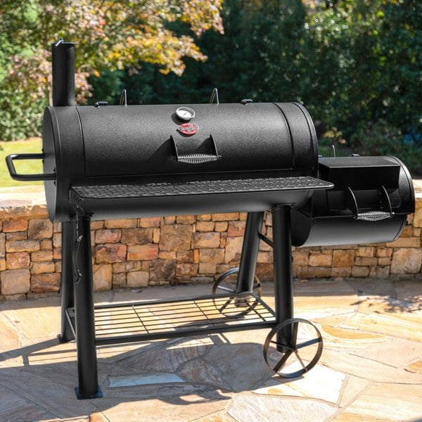 Char-Griller Competition Pro Offset Smoker & Grill – 1012 Sq. In. Cooking Space, Heavy Duty Steel