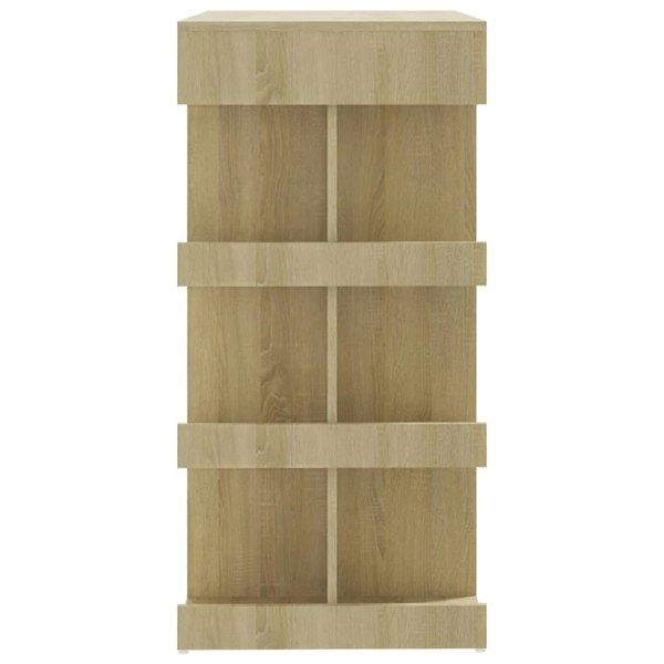 Berkfield Bar Table with Storage Rack Sonoma Oak 100x50x101.5 cm Engineered Wood