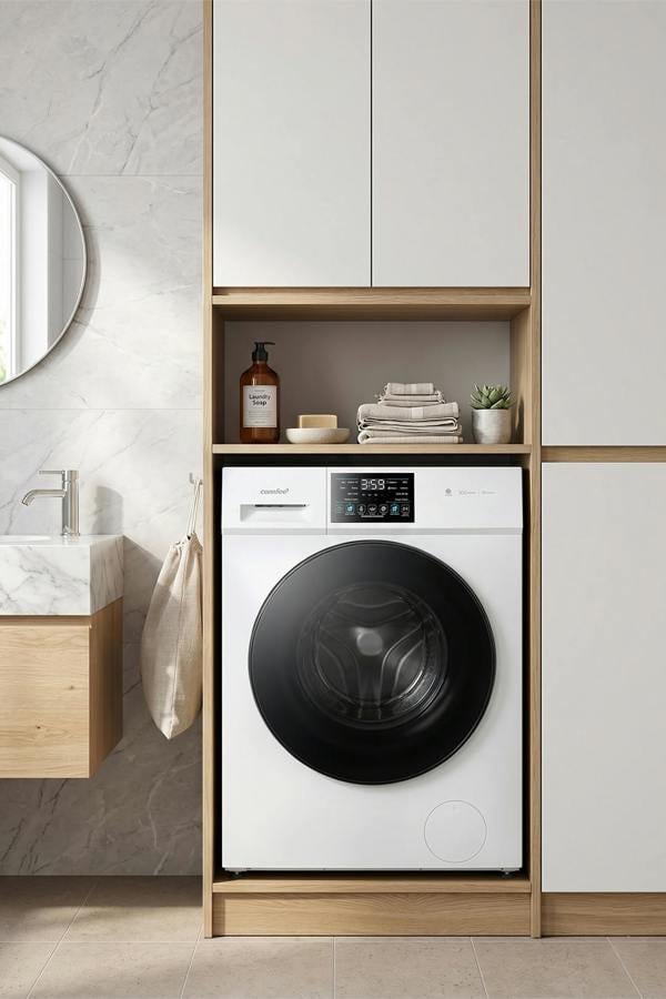 Living and Home 10KG Washing Machine, A-10% Class, 1400RPM, Steam Wash