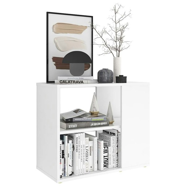 Berkfield Side Cabinet White 60x30x50 cm Engineered Wood