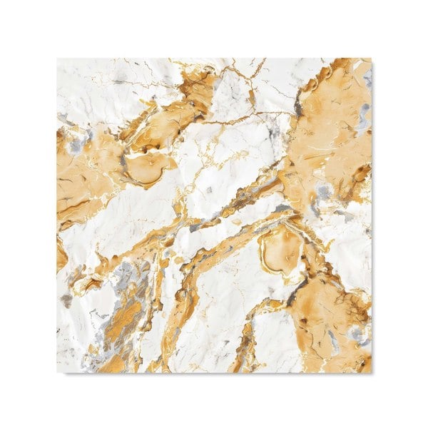 Warren Reed - Designer White And Gold Quartz Effect Kitchen Splashback