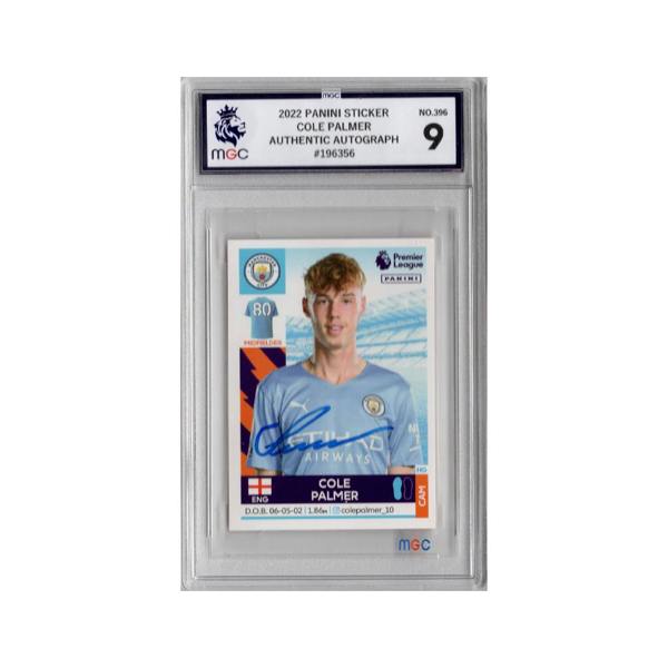 Cole Palmer Signed Manchester City Panini Rookie Sticker