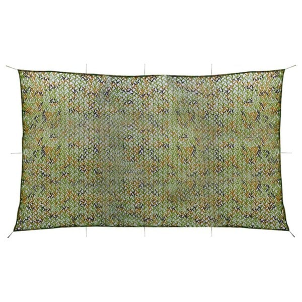 Berkfield Camouflage Net with Storage Bag 3x6 m Green