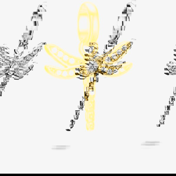 THOMAS SABO Charm Club Connect Gold Plated Dragonfly Charm CC1285-414-14