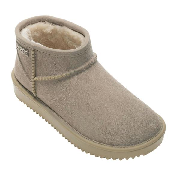Regatta Childrens/Kids Risley Waterproof Winter Boots - Soft Taupe - 