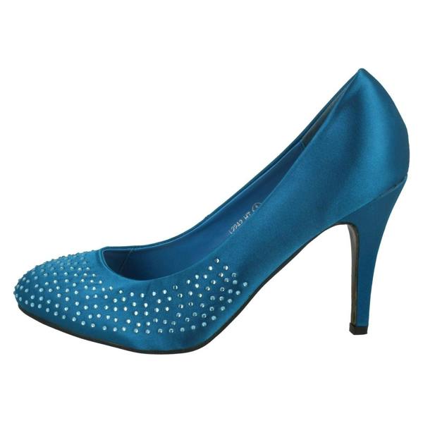 Anne Michelle Ladies Anne Michelle Diamante Court Shoes
