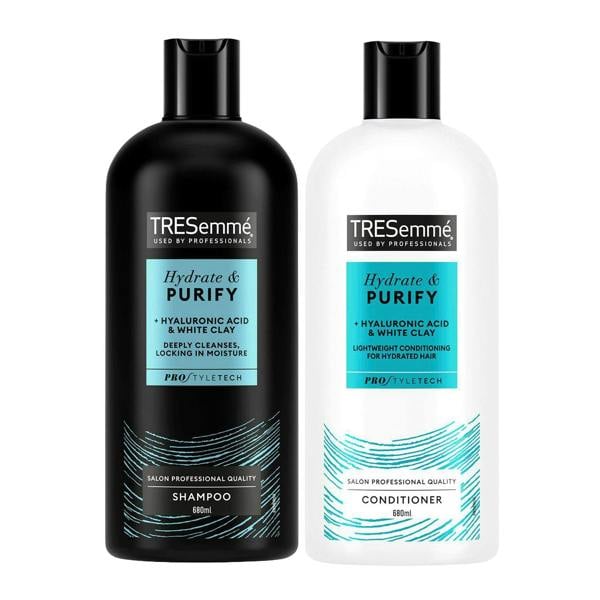 TRESemmé Shampoo & Conditioner Set 680ml w/ Vitamins B, C & E for All Hair Types
