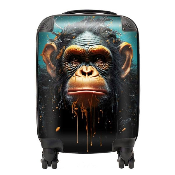 Warren Reed Monkey Face Splashart Blue Suitcase