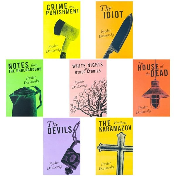 Selected Works of Fyodor Dostoevsky 7 Books Collection Set