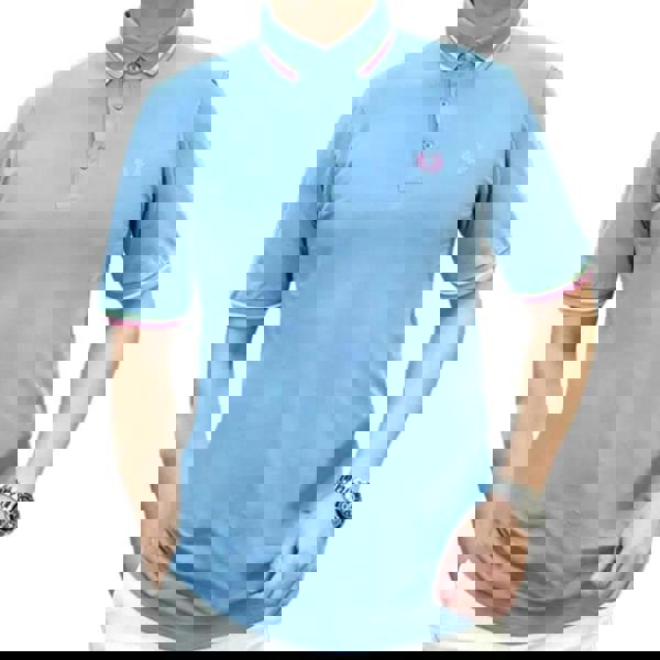 Fred Perry Mens Pique Polo Shirt - Blue - 