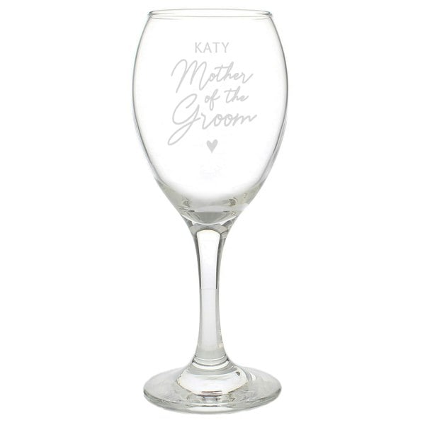 Personalised Memento Company Personalised Mother of the Groom Wine Glass
