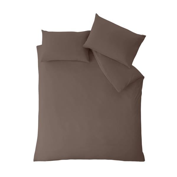 Catherine Lansfield So Soft Non-Iron Duvet Cover Set Chocolate
