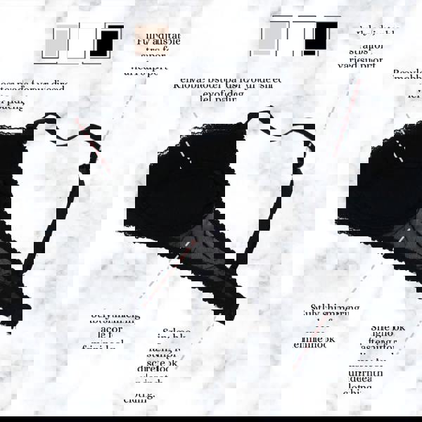 Flat lay of black Perfectly You bra for small busts