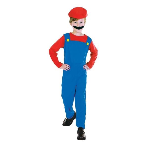 Bristol Novelty Childrens/Boys Plumber Costume - Red/Blue - 