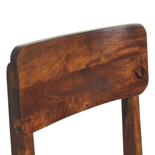 Wyld Haus Toscana Classic Chestnut Mango Wood Dining Chair