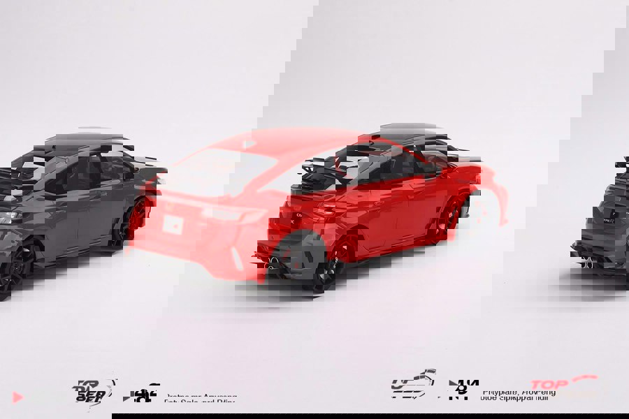 TSM Honda Civic Type R Rallye Red RHD 2023 1:18 Scale TSM TS0484
