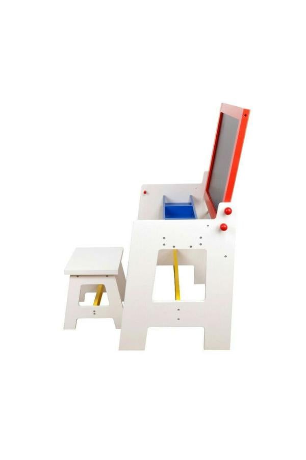HYGRAD BUILT TO SURVIVE Kids Study Table 2 in 1 Blackboard + Drawing Table & Chair Set For Xmas Birthday