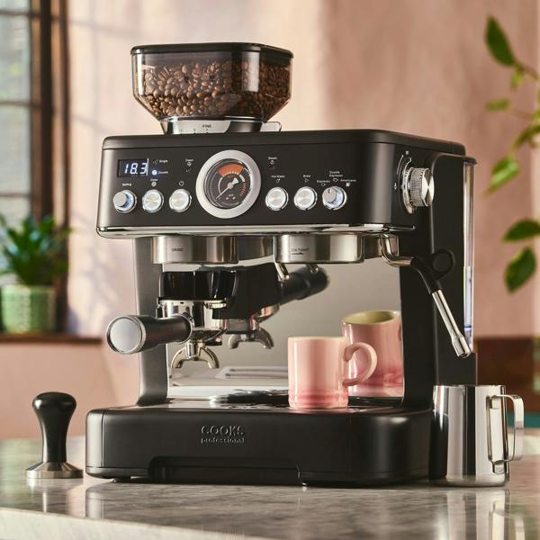 Cooks Professional Bean-to-Cup Espresso Machine | Satin Black