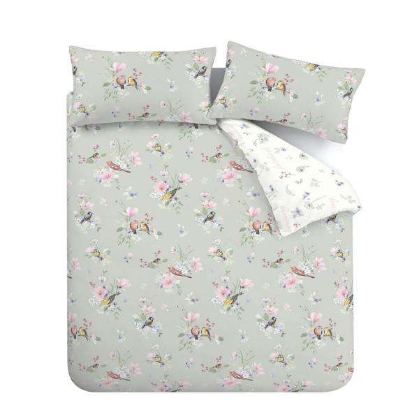 Songbird Sage Green Duvet Cover Set