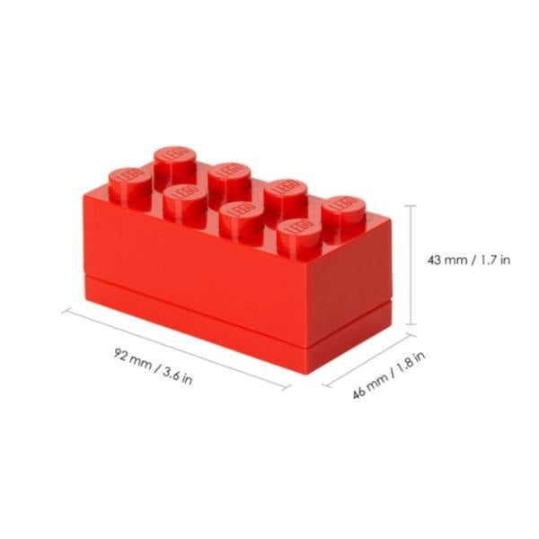 LEGO Mini Box 8 Storage Brick Red