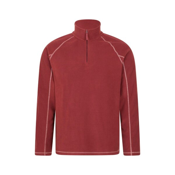 Mountain Warehouse Mens Ashbourne II Half Zip Fleece Top - Red