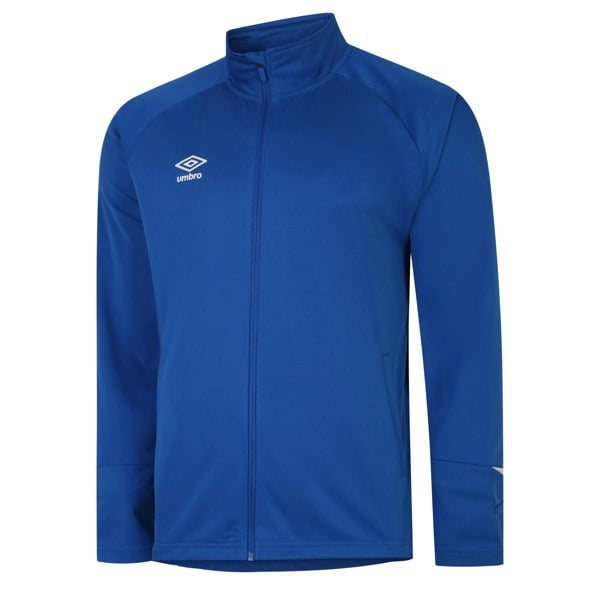 Umbro Mens Total Training Knitted Track Jacket - Royal Blue/White