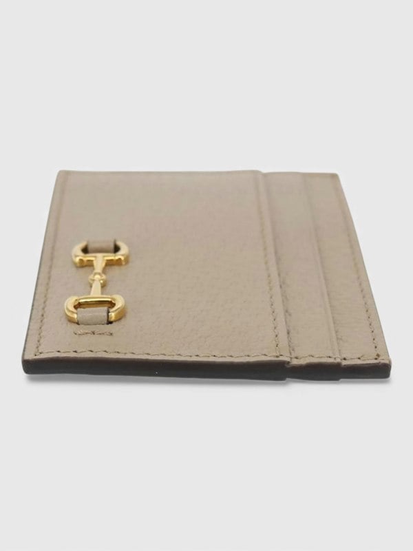 Gucci Horsebit Card Case & Playing Cards Set Silver