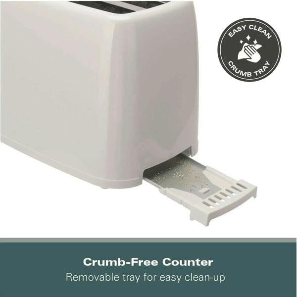 Hamilton Beach Essential 2 Slice Plastic Toaster - White
