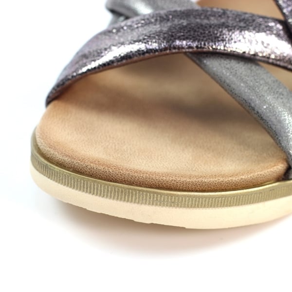 Lunar Womens Roma Sandals - Pewter