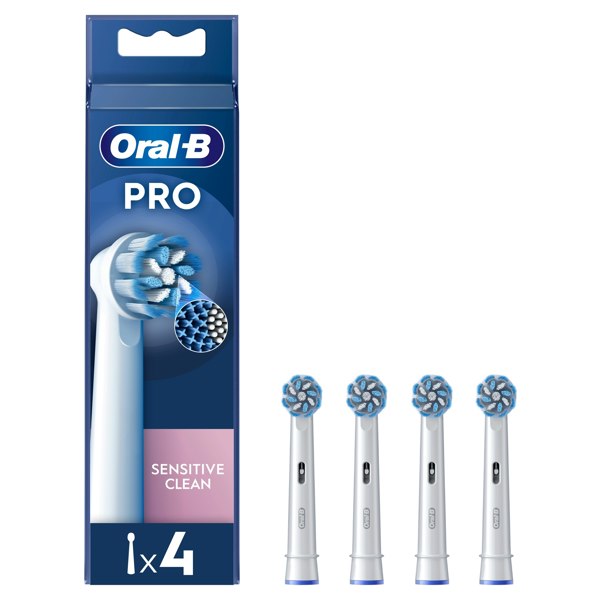 Oral-B Pro Sensitive Clean Toothbrush Heads, 4 Counts