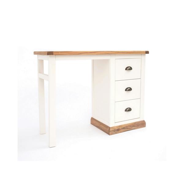 Cabinet Bits Tropea 3 Drawer Desk - Dressing Table Brass Cup Handle